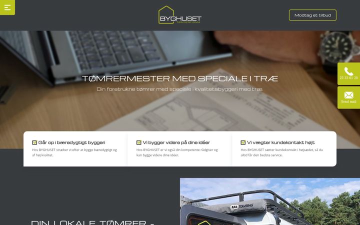 Screenshot of byghuset.com