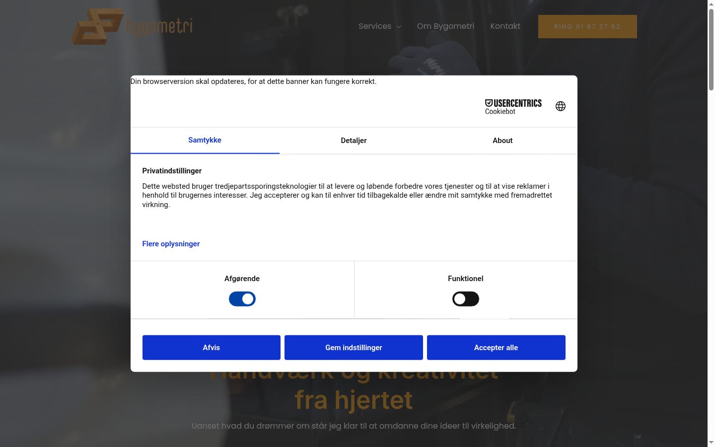 Skjámynd af samþykkisborðanum eins og hann birtist áður en nokkur samskipti fóru fram