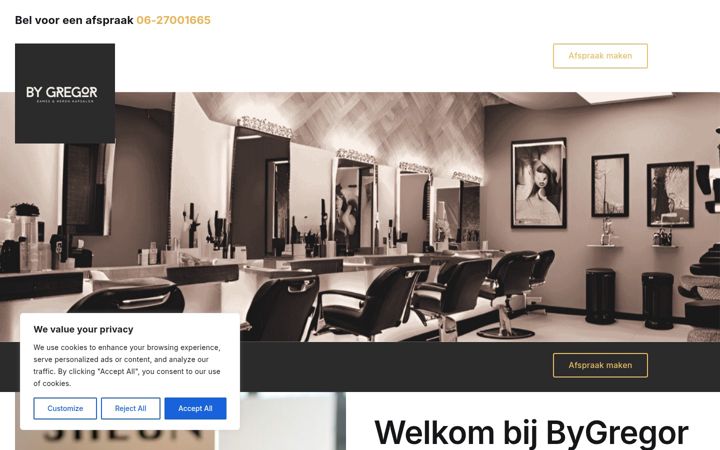 Screenshot of bygregor.nl