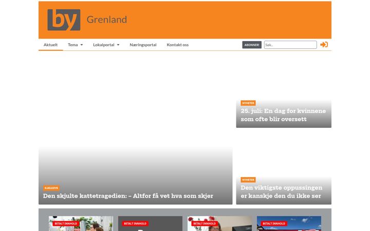 Captura de pantalla de bygrenland.no