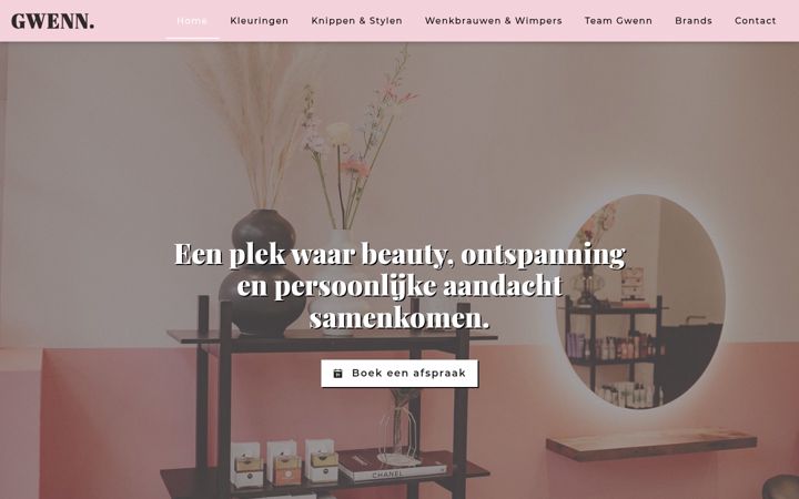 Screenshot of bygwenn.nl