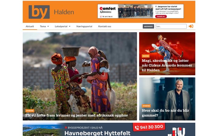 Screenshot of byhalden.no