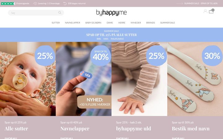 Screenshot of byhappyme.com