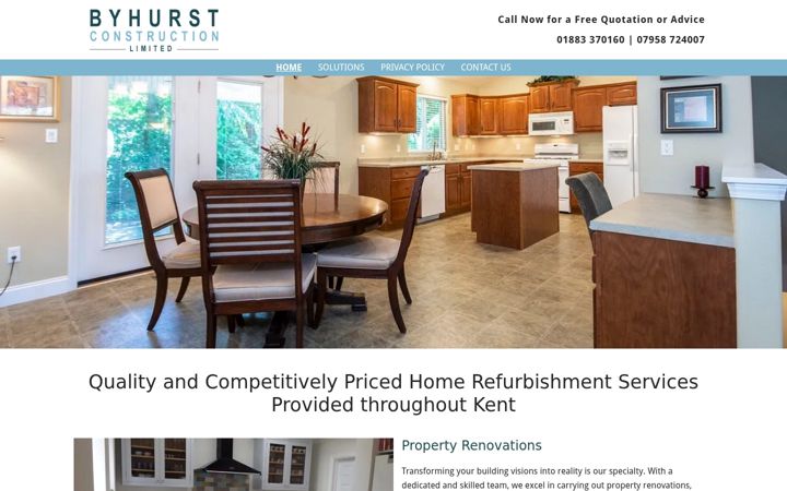 Screenshot of byhurstbuilderskent.co.uk