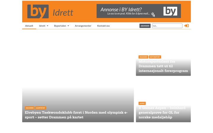 Captura de pantalla de byidrett.no