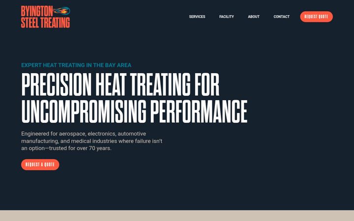 Screenshot of byingtonsteel.com