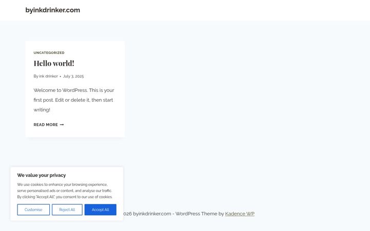 Screenshot of byinkdrinker.com