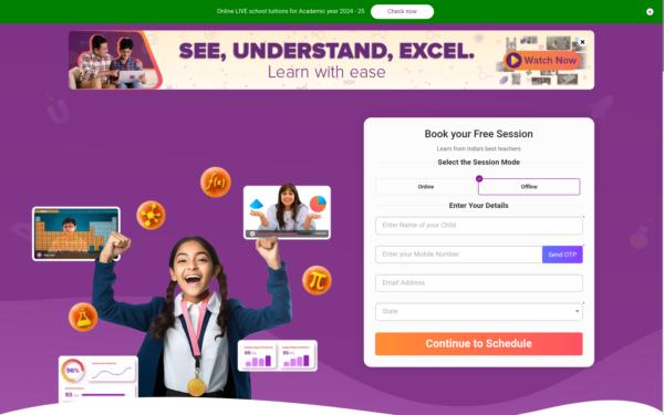 Screenshot of byjus.com
