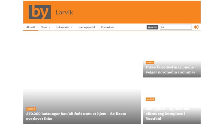 Captura de pantalla de bylarvik.no