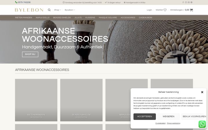 Screenshot of bylebon.nl