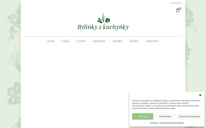 Zrzut ekranu bylinkyzkuchynky.cz