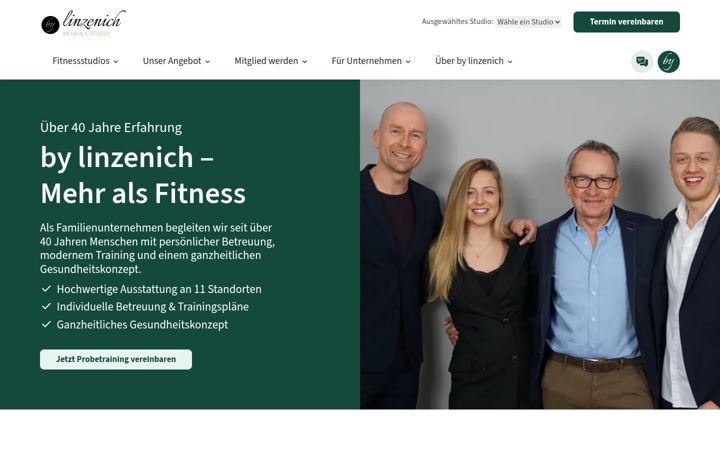 Screenshot of bylinzenich.de