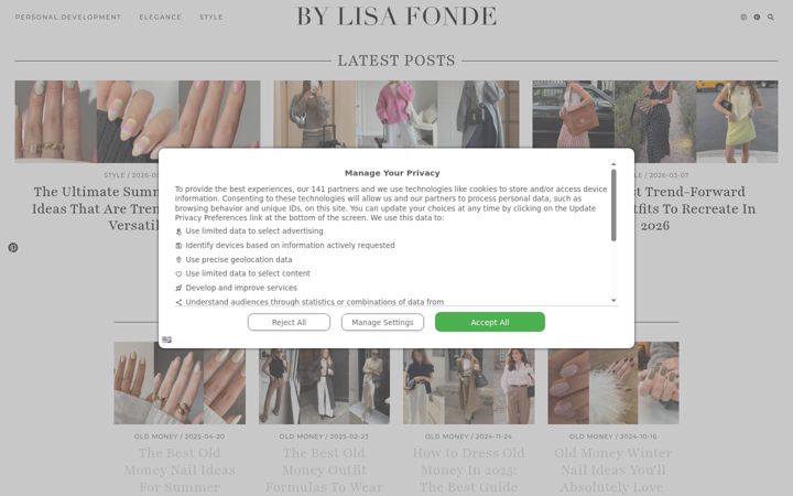Screenshot of bylisafonde.com