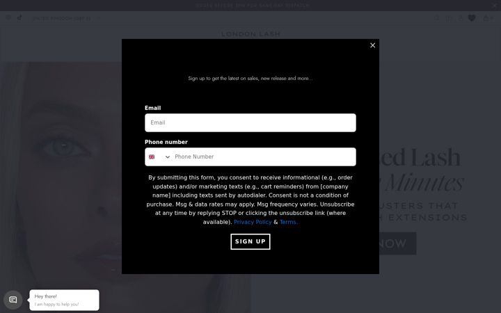 Screenshot of bylondonlash.com