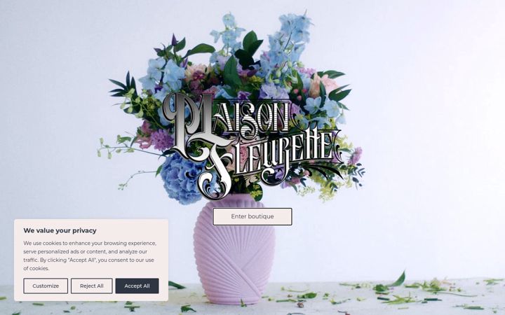 Screenshot of bymaisonfleurette.com