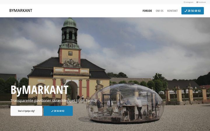 Screenshot of bymarkant.dk