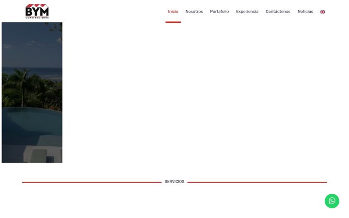 Screenshot of bymconstructions.com