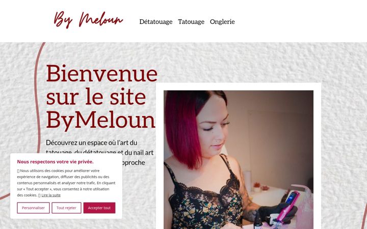 Screenshot of bymeloun.ch