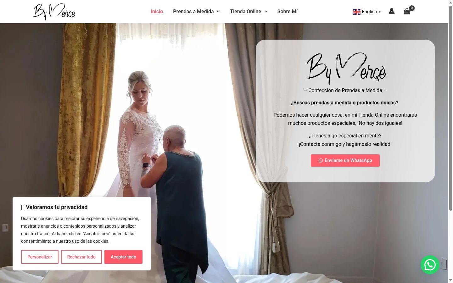 Captura de ecrã do banner de consentimento apresentado antes de qualquer interação