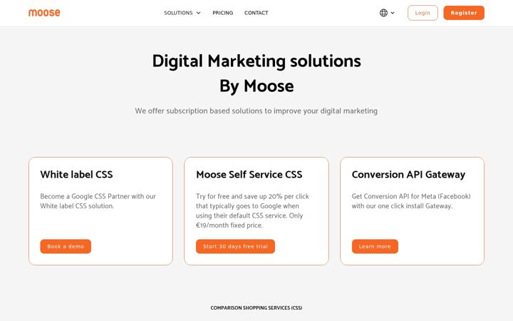 Screenshot of bymoose.io