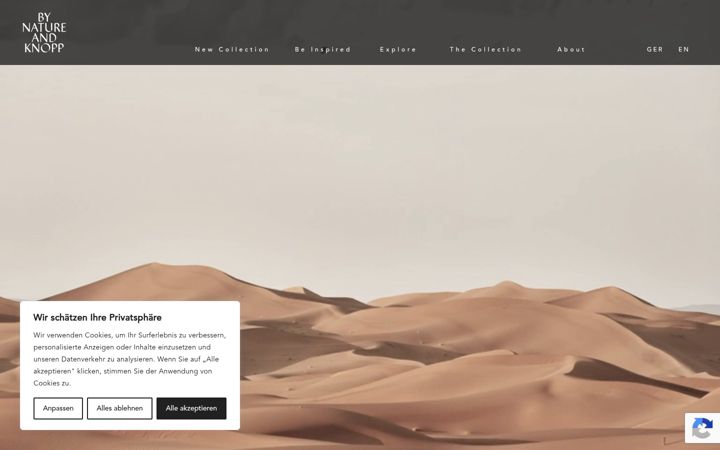 Screenshot of bynatureandknopp.com