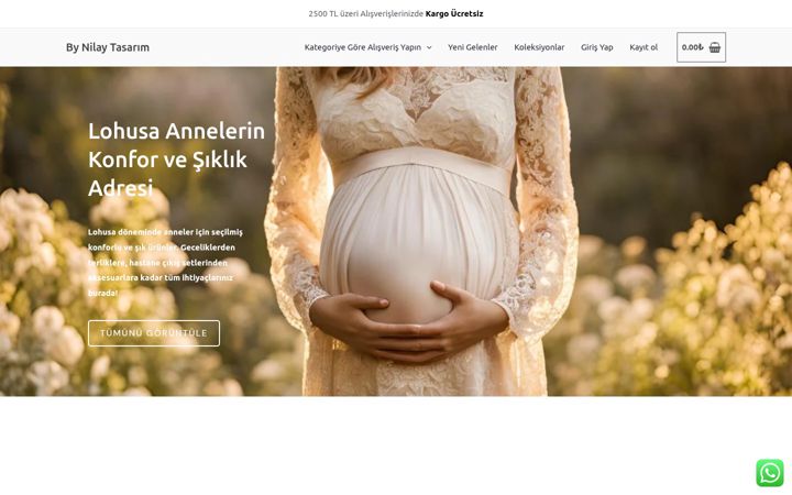 Screenshot of bynilaytasarim.com