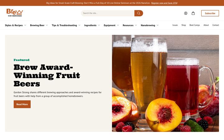 Screenshot of byo.com