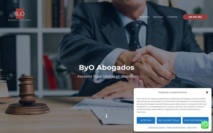 Screenshot of byoabogados.es
