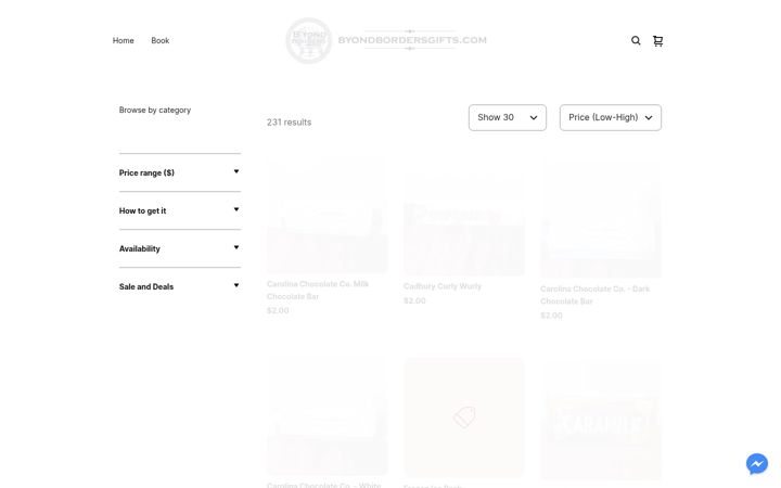 Screenshot van byondbordersgifts.com