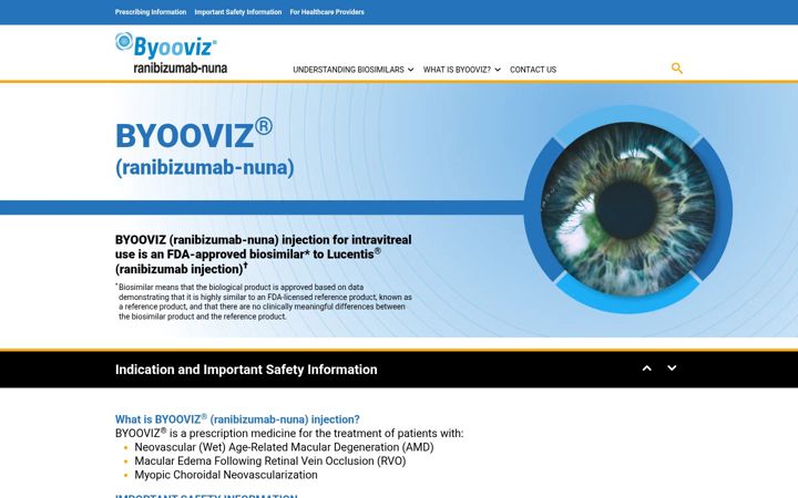 Snímek obrazovky byooviz.com