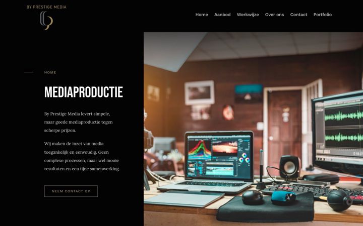 Screenshot von byprestigemedia.nl
