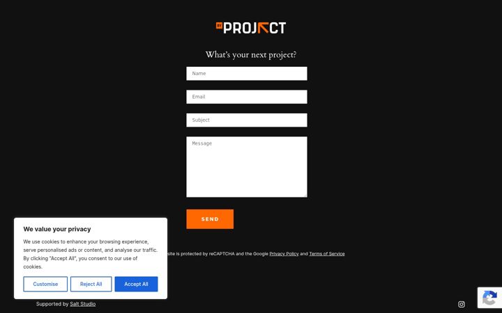 Screenshot of byproject.mt