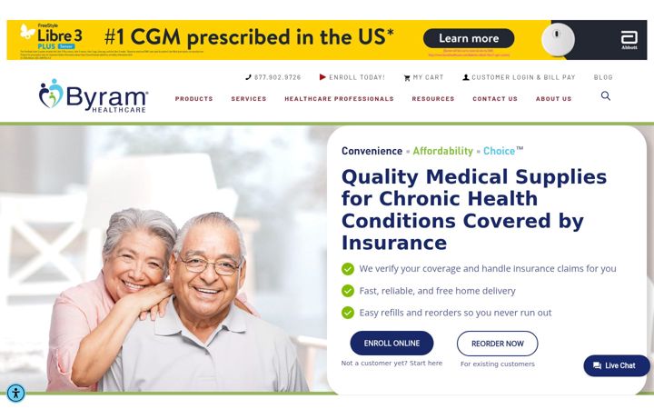 Screenshot of byramhealthcare.com