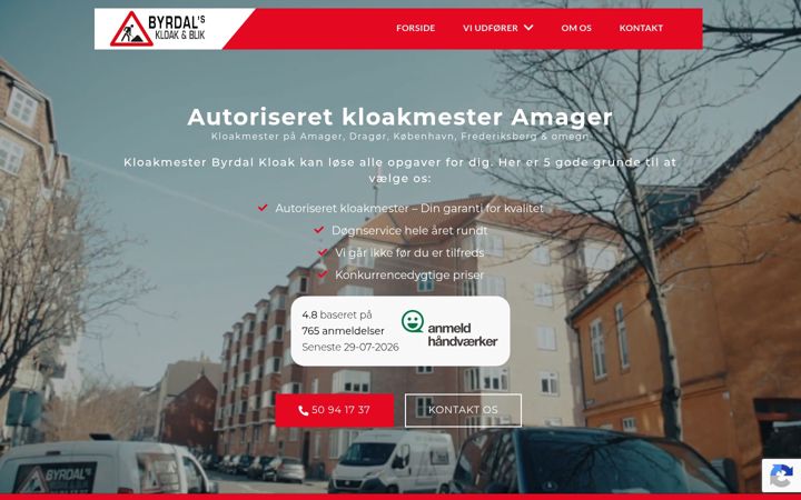 Screenshot of byrdalkloak.dk