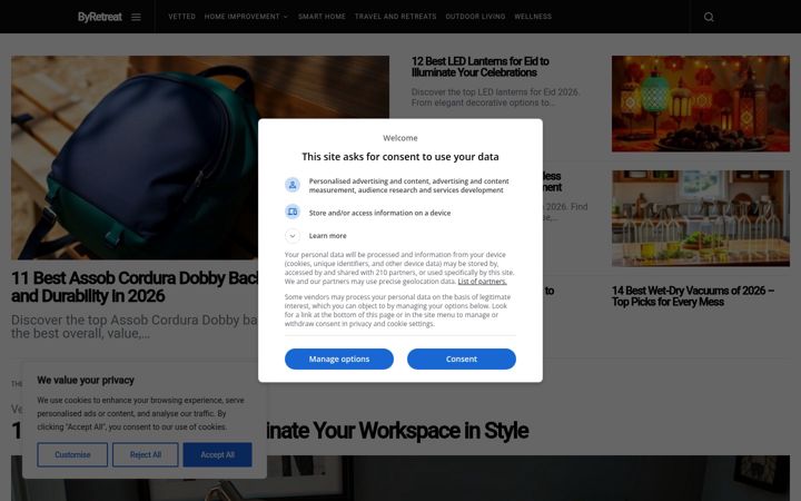 Screenshot of byretreat.com
