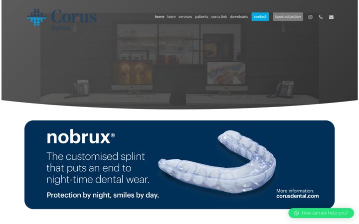 Screenshot of byrnesdental.com