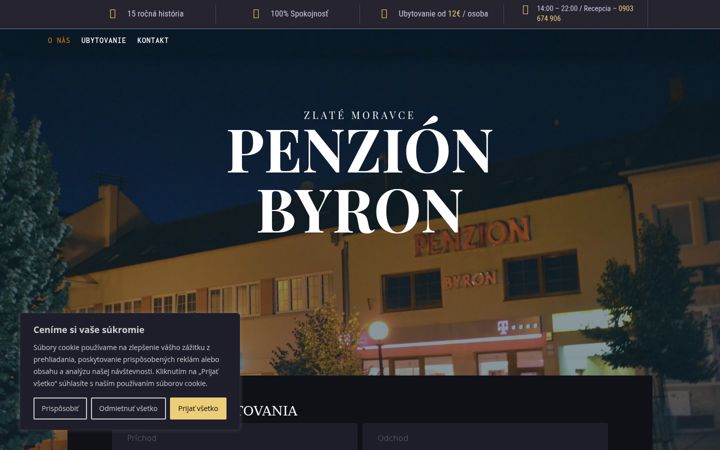 Screenshot of byron.sk