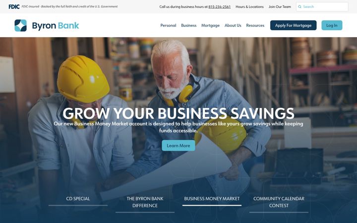 Screenshot of byronbank.com