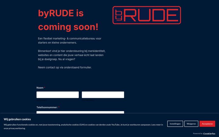 Screenshot of byrude.nl
