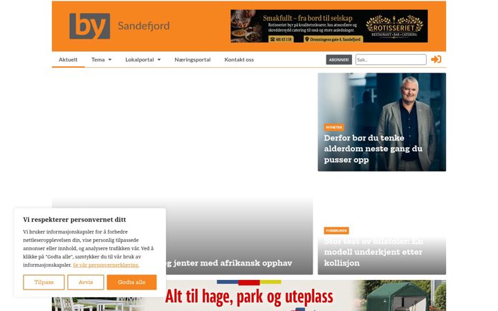 Screenshot of bysandefjord.no