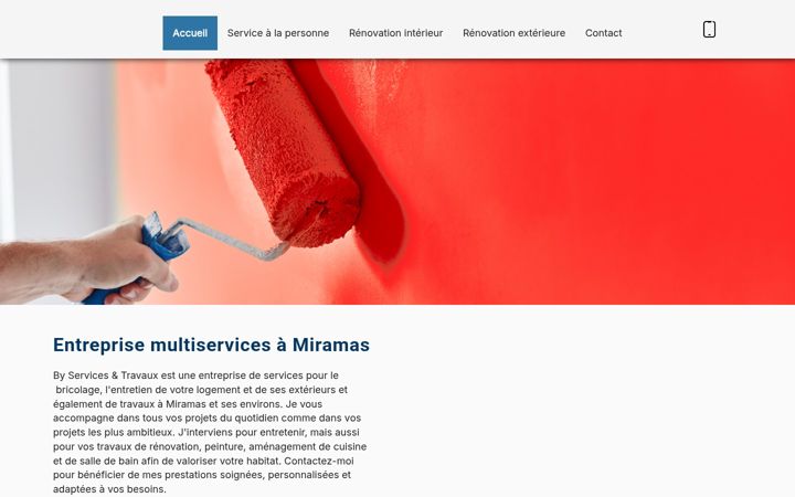 Screenshot of byservicestravaux.fr