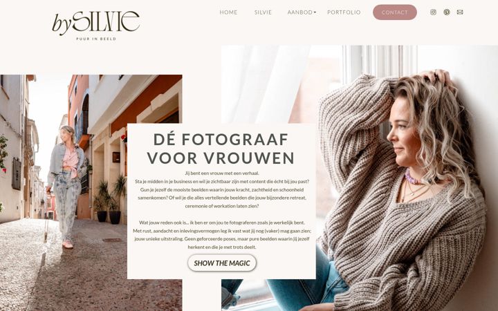 Captura de ecrã de bysilvie.nl