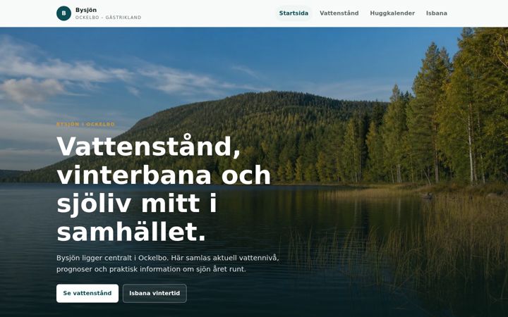 Screenshot of bysjon.se