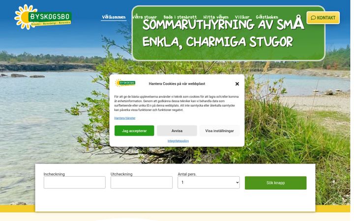 Screenshot of byskogsbo.se