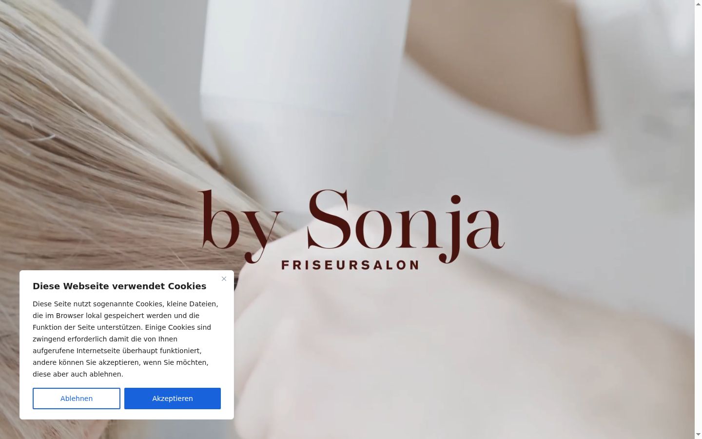 Capture d'écran de la bannière de consentement affichée avant toute interaction