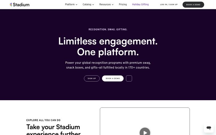 Screenshot of bystadium.com