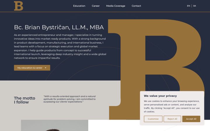 Screenshot of bystrican.com