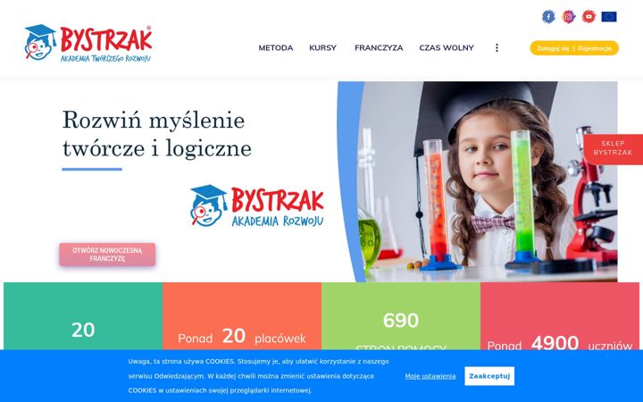 Skærmbillede af bystrzak.org