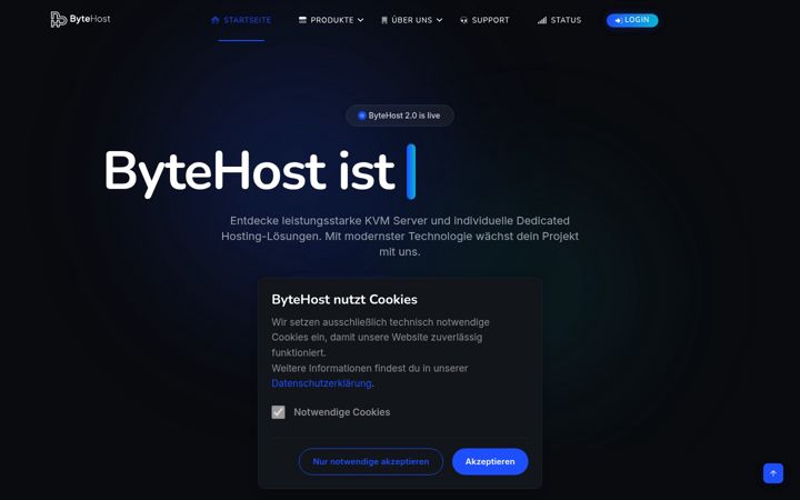 Screenshot του byte-host.de