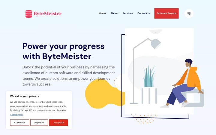 Screenshot of byte-meister.de